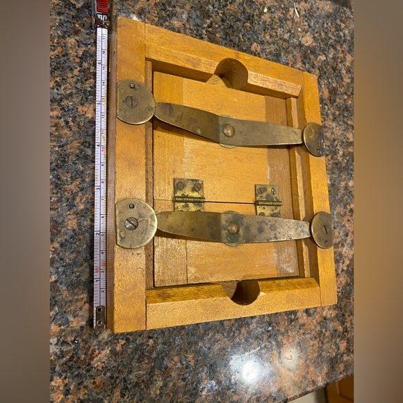 1800’s Portrait In Vintage Wood Negative Printing Print Contact Frame Unique - Picture 2 of 8